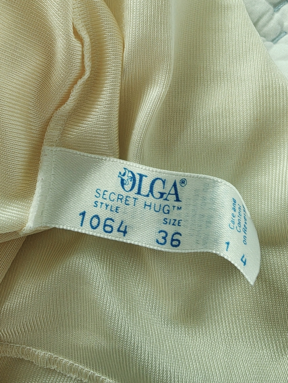 Vintage Olga Lace Satin Cami Buttery Yellow Lingerie Top Y2K  Fairycore S/M - Picture 5 of 6